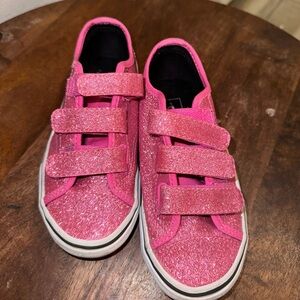 Vans Girls Pink glittery shoes
